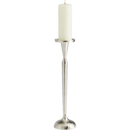 Reveri Candleholder by Cyan Design in nickel. Made from aluminum in a transitional style.