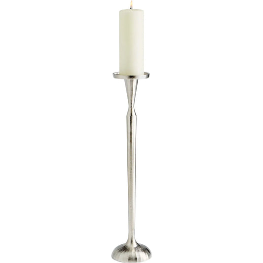 Reveri Candleholder by Cyan Design in nickel. Made from aluminum in a transitional style.