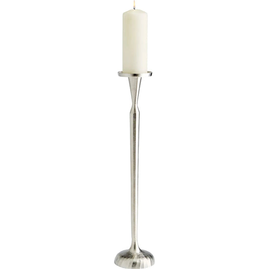 Reveri Candleholder by Cyan Design in nickel. Made from aluminum in a transitional style.