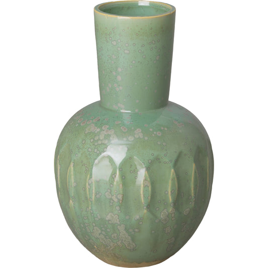 Ellipse Neck Vase by Emissary USA in glossy glaze. Made from ceramic in a modern style.
