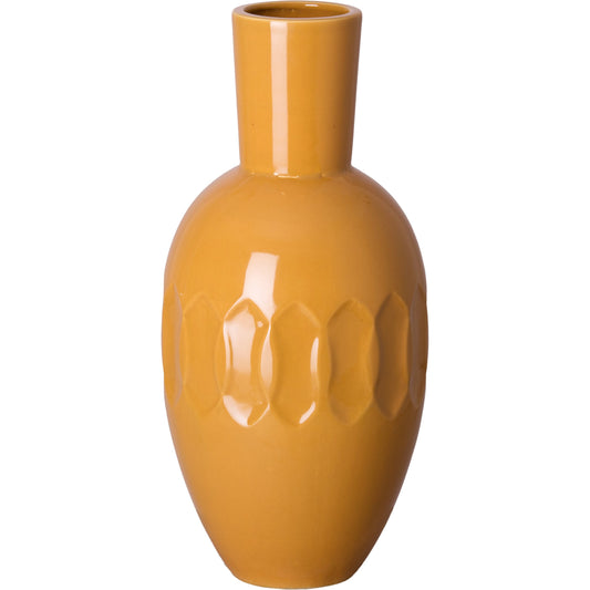 Ellipse Tall Vase by Emissary USA in glossy glaze. Made from ceramic in a modern style.