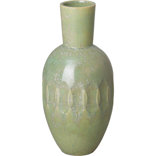 Ellipse Tall Vase by Emissary USA in glossy glaze. Made from ceramic in a modern style.