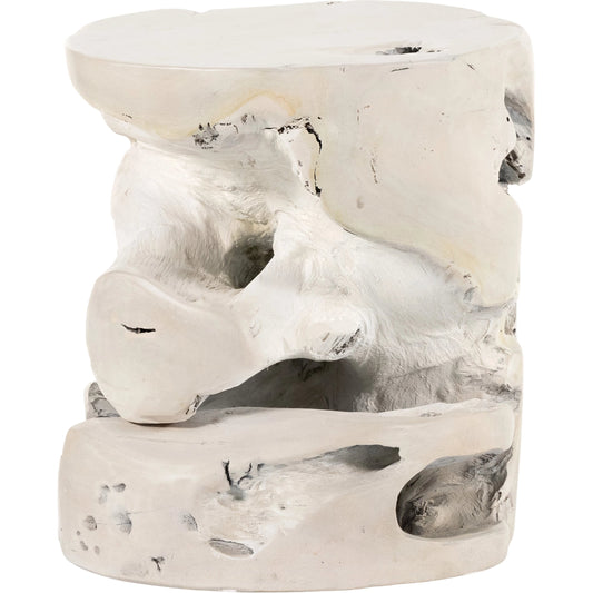 Teak Stool by Four Hands. Made from solid teak in a modern style.