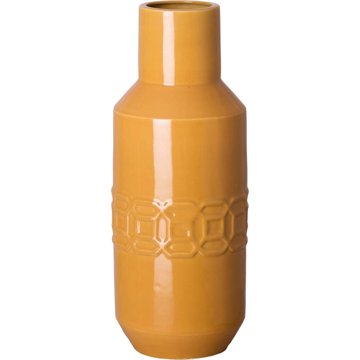 001 SI-2630343 | Primary Silo | Axton Vase by Emissary in butterscotch and glossy glaze. Made from ceramic in a unique style.