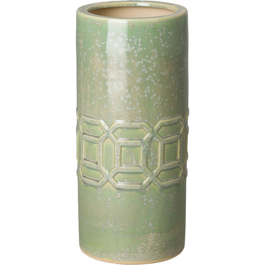 Axton Umbrella Stand by Emissary USA in glossy glaze. Made from porcelain in a modern style.