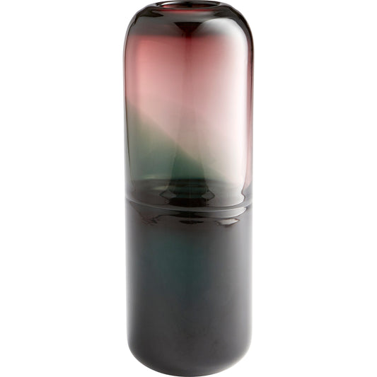 Moonsail Vase by Cyan Design in blush, green. Made from glass in a modern style.