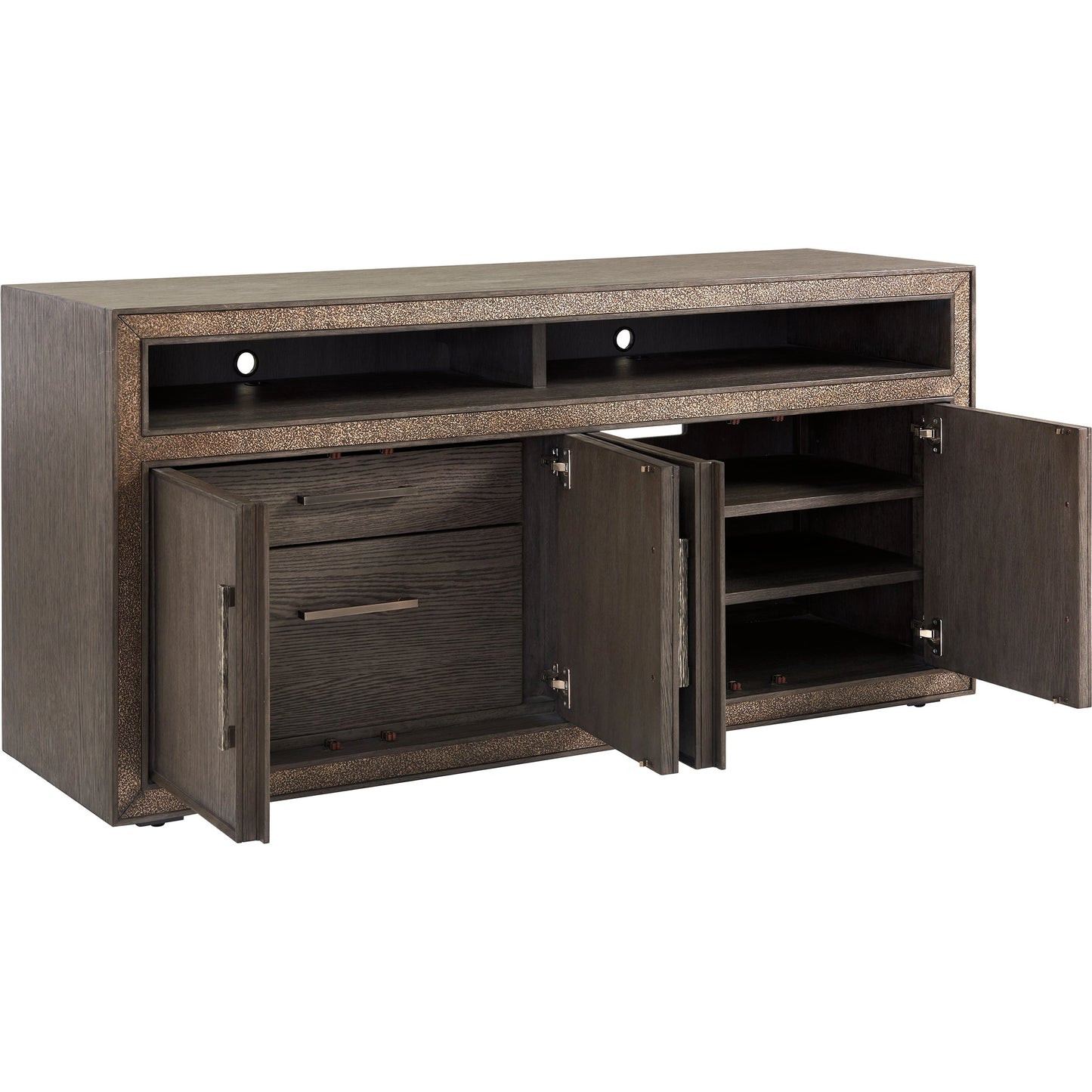 002 SI-1962785 | Additional Silo | Hampton Media Console by Sligh in graphite. Made from unique in a traditional style.