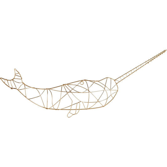 Gnarly Wall Art by Cyan Design in gold. Made from iron in a coastal style.