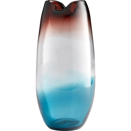 Sweet Saffron Vase by Cyan Design in plum. Made from glass in a modern style.