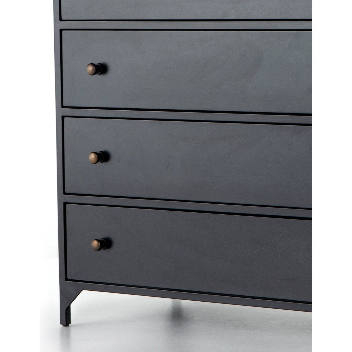 011 SI-1714416 | Additional Silo | Belmont Tall Dresser by Four Hands in black. Made from iron in a transitional style.
