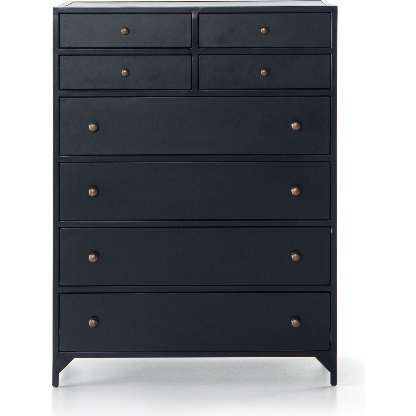 003 SI-1714416 | Additional Silo | Belmont Tall Dresser by Four Hands in black. Made from iron in a transitional style.
