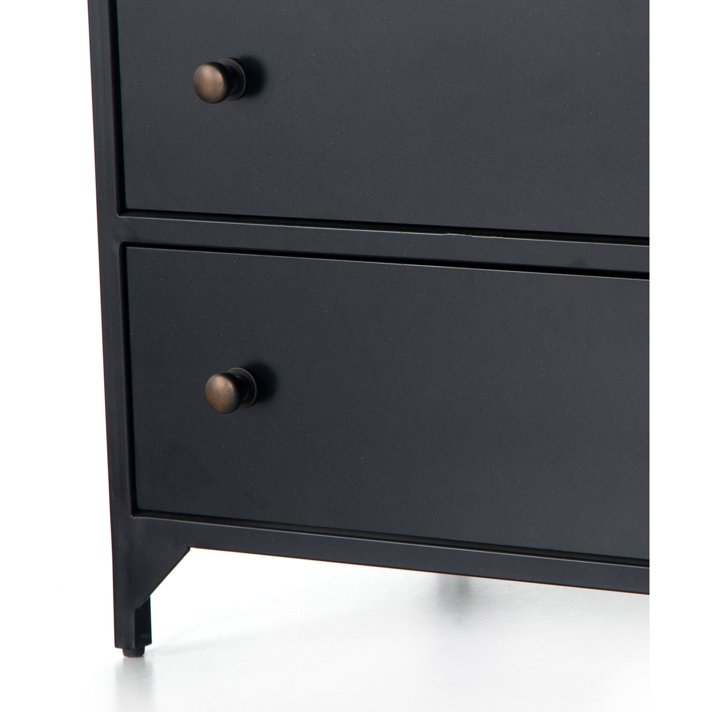 015 SI-1714419 | Additional Silo | Belmont Storage Nightstand by Four Hands in black. Made from iron in a modern style.