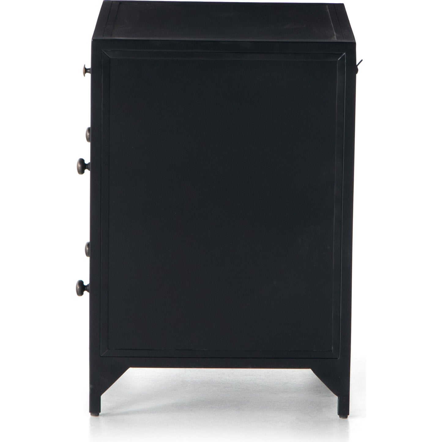 007 SI-1714419 | Additional Silo | Belmont Storage Nightstand by Four Hands in black. Made from iron in a modern style.