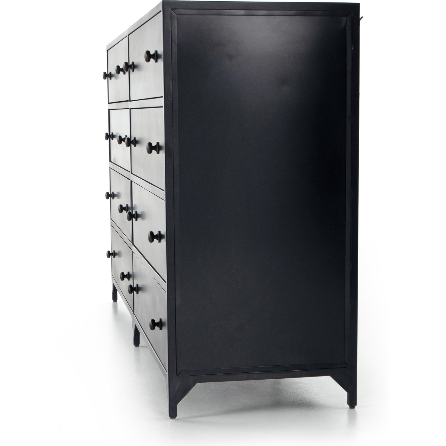 002 SI-1714414 | Additional Silo | Belmont Dresser by Four Hands in black. Made from iron in a transitional style.