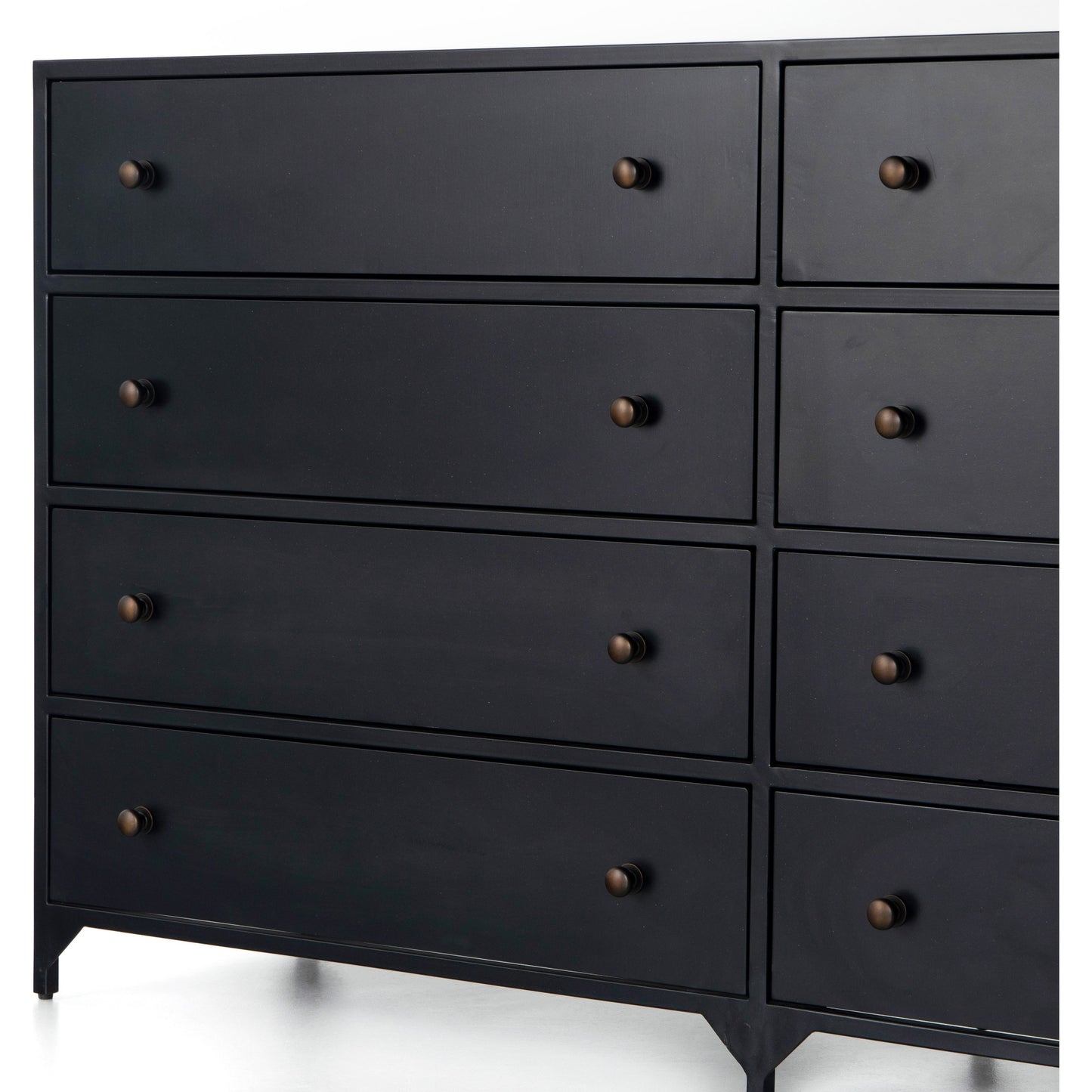 011 SI-1714414 | Additional Silo | Belmont Dresser by Four Hands in black. Made from iron in a transitional style.