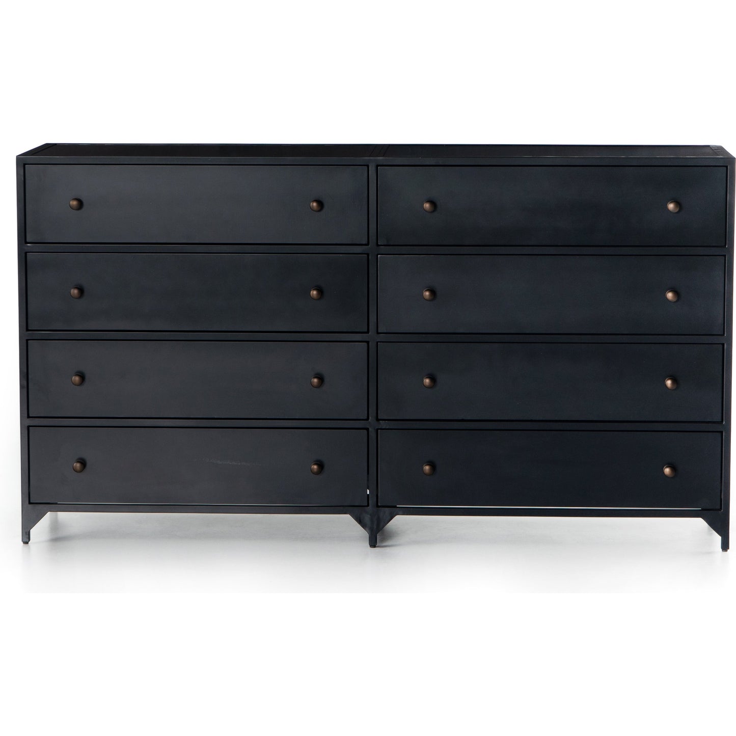 003 SI-1714414 | Additional Silo | Belmont Dresser by Four Hands in black. Made from iron in a transitional style.