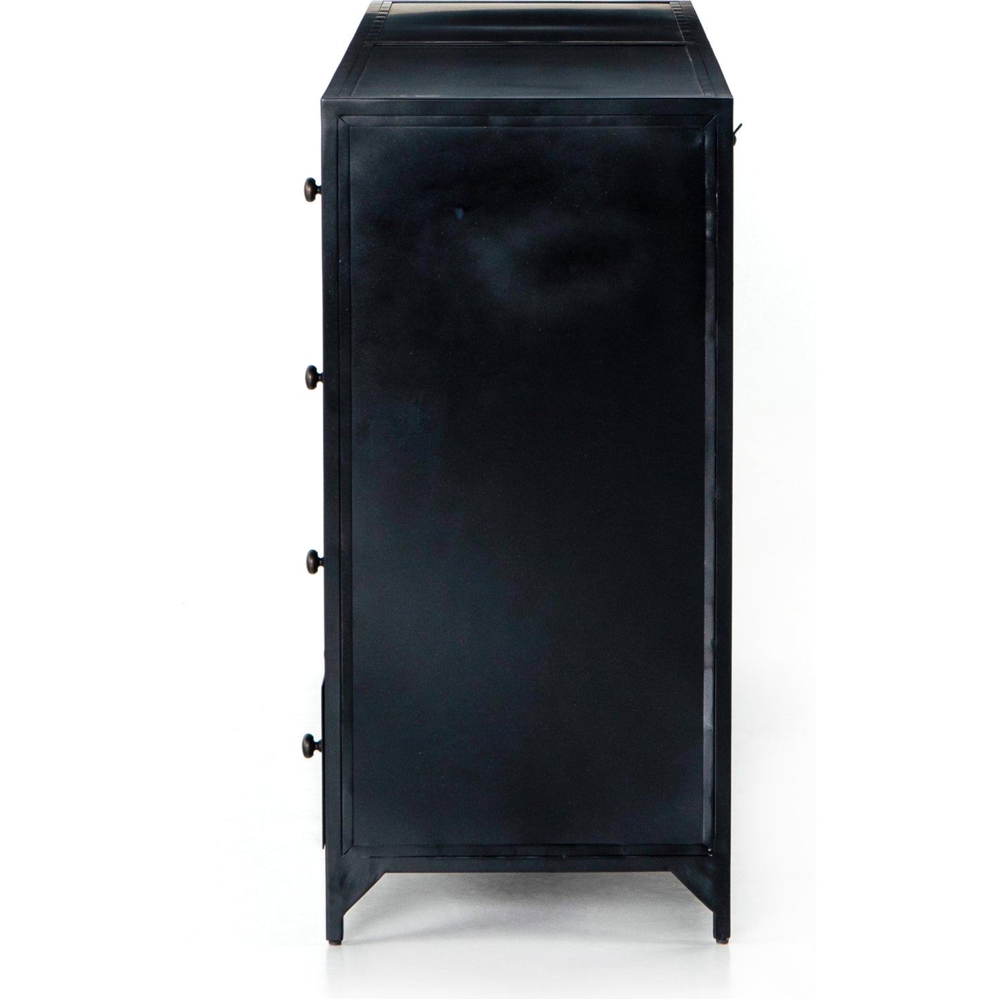 005 SI-1714414 | Additional Silo | Belmont Dresser by Four Hands in black. Made from iron in a transitional style.