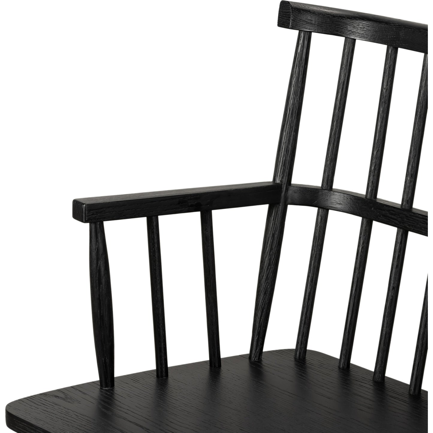 007 SI-1901548 | Additional Silo | Aspen Large Bench by Four Hands in black oak. Made from solid oak, oak veneer in a cottage & farmhouse style.