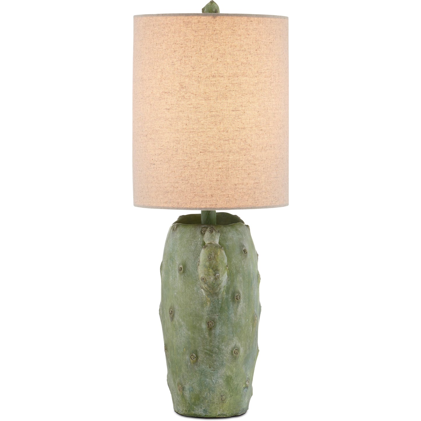 004 SI-2191678 | Additional Silo | Cactus Table Lamp by Currey and Company in antiqued green. Made from composite in a modern style.