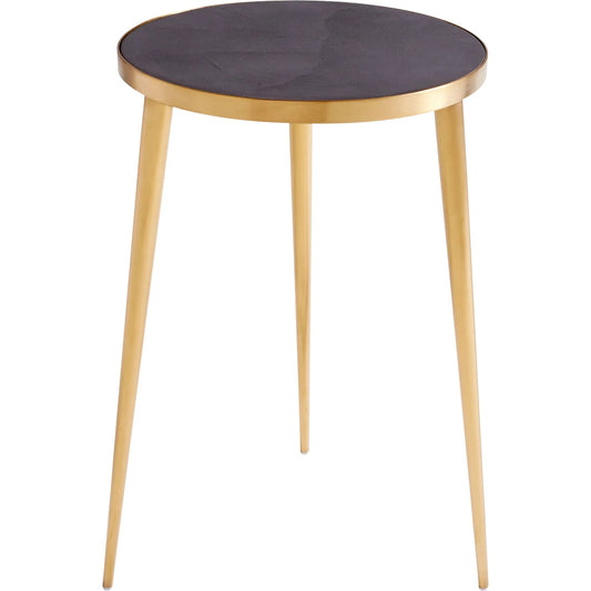 Bremen Side Table by Cyan Design in gold. Made from stainless steel, concrete in a modern style.