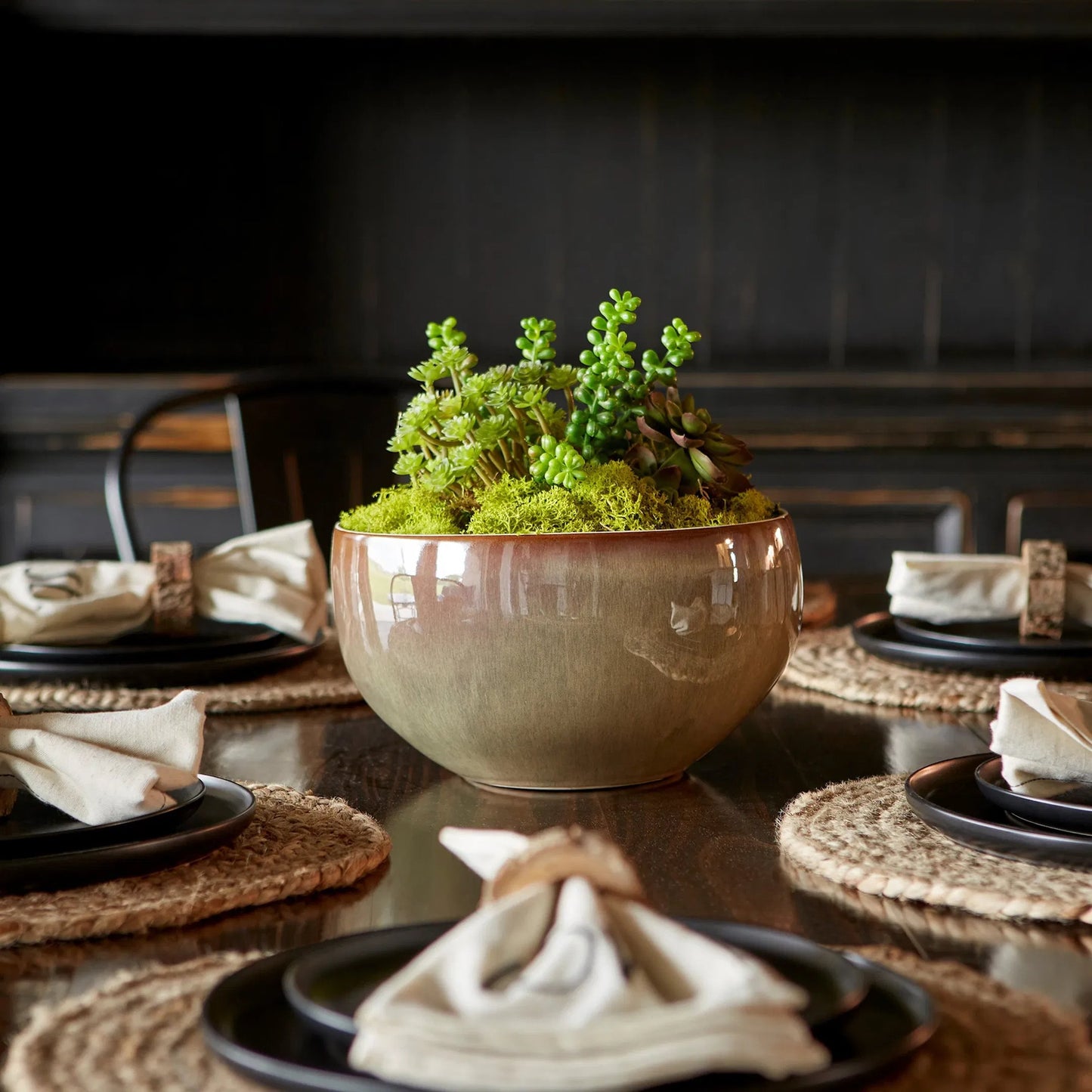 002 SR-745404 | Lifestyle | Marbled Dreams Bowl by Cyan Design in olive glaze. Made from ceramic in a eclectic & global style.