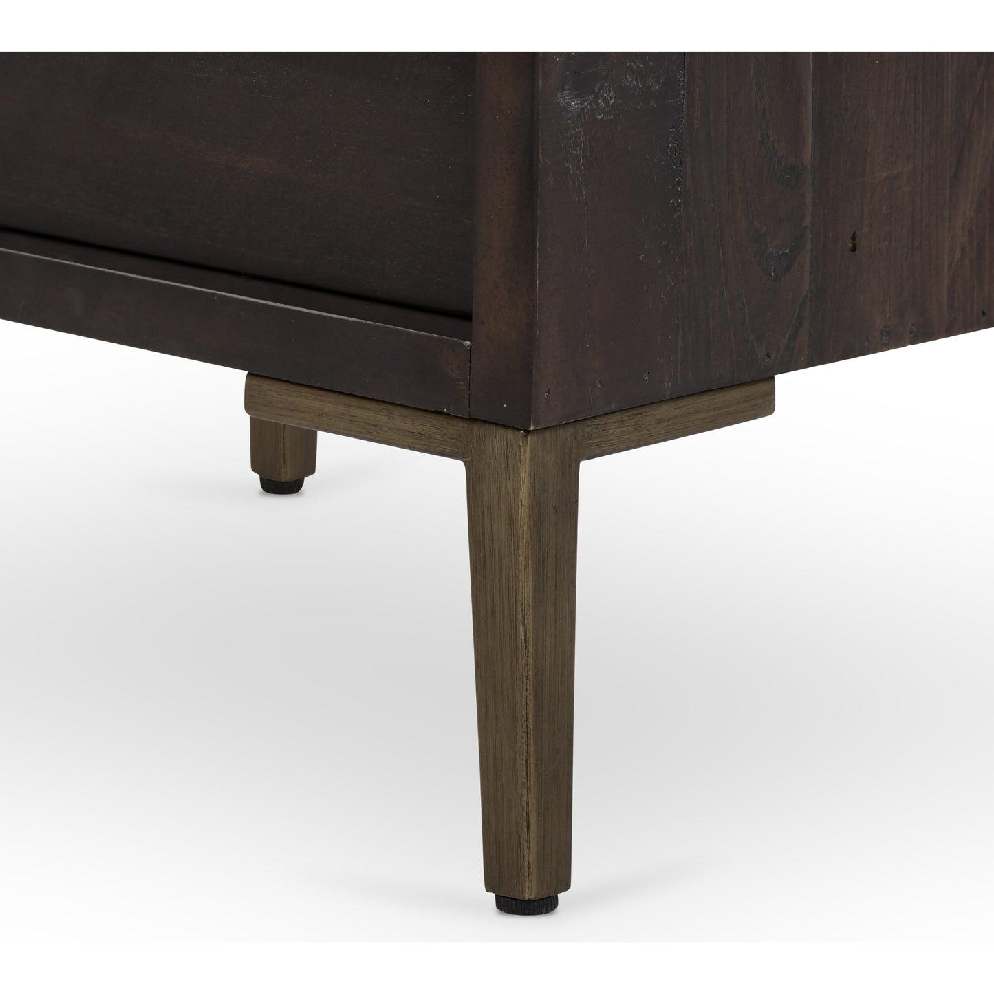 007 SI-1717262 | Additional Silo | Wyeth Nightstand by Four Hands in dark carbon, antique brass. Made from solid reclaimed pine, iron in a modern style.