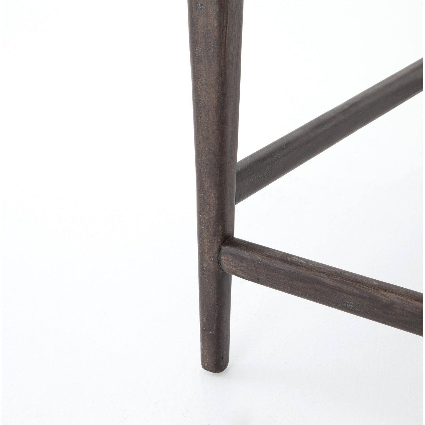 006 SI-1797541 | Additional Silo | Tyler Counter Stool by Four Hands in chaps ebony, burnt oak. Made from top grain leather, solid nettlewood, 100% polyester in a modern style.