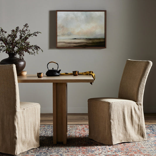 Vista Slipcovered Dining Chair by Four Hands. Made from unique in a modern style.