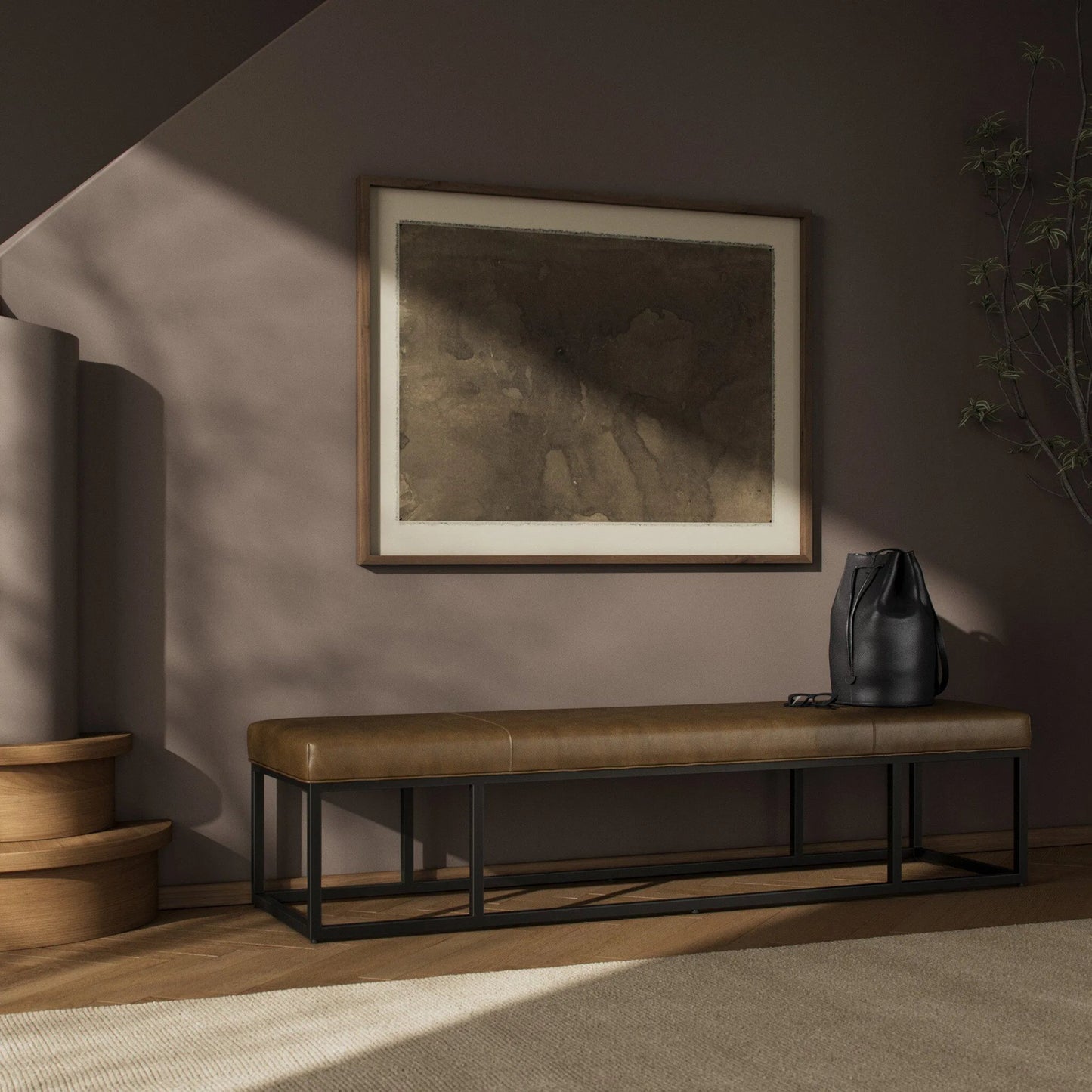 106 SI-1798579 | Lifestyle | Beaumont Bench by Four Hands. Made from unique in a modern style.
