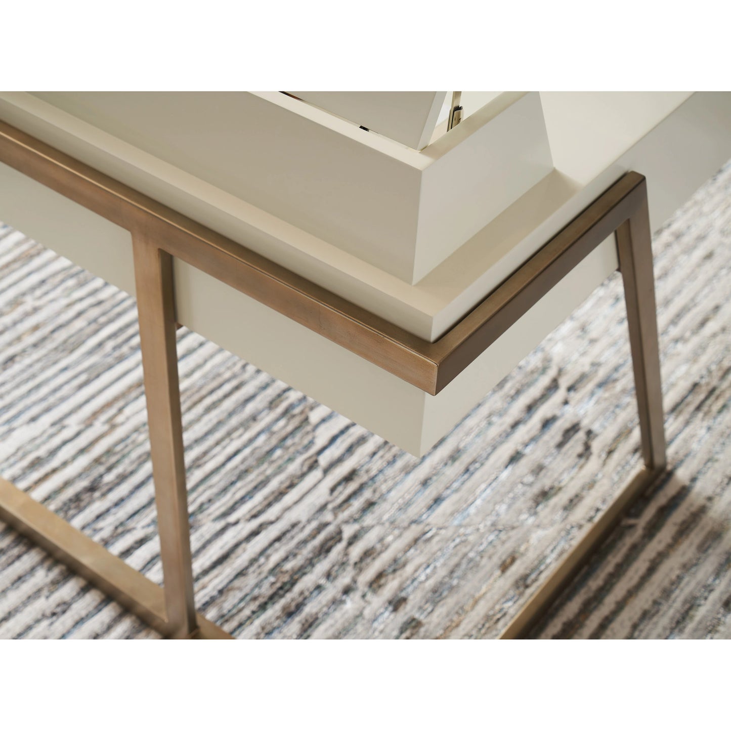 011 SI-2013208 | Closeup | Langley Writing Desk by Sligh in ivory. Made from unique in a modern style.