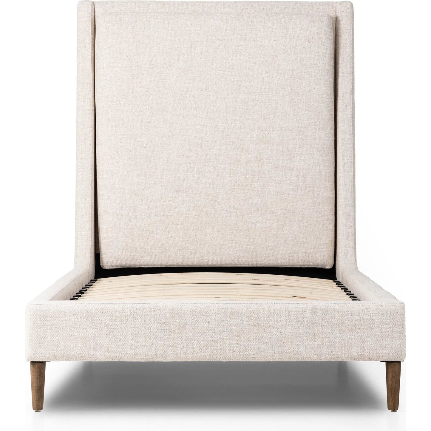 002 SI-2449409 | Additional Silo | Potter Bed by Four Hands in dover crescent, distressed natural. Made from 71% viscose (rayon), 17% polyester, 12% flax/linen, solid parawood in a unique style.