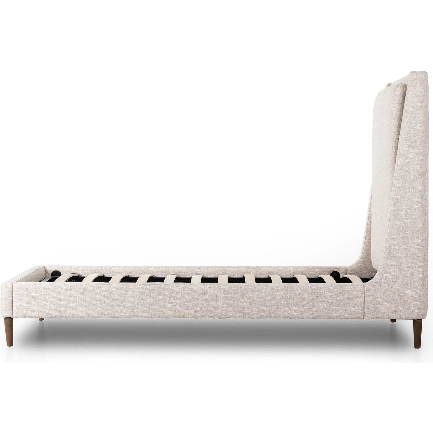 003 SI-2449409 | Additional Silo | Potter Bed by Four Hands in dover crescent, distressed natural. Made from 71% viscose (rayon), 17% polyester, 12% flax/linen, solid parawood in a unique style.