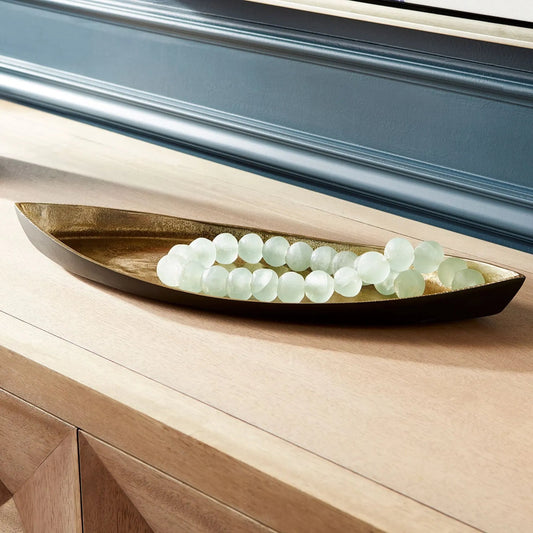 Alumbrar Tray by Cyan Design in matte black, gold. Made from aluminum in a eclectic & global style.