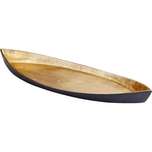 Alumbrar Tray by Cyan Design in matte black, gold. Made from aluminum in a eclectic & global style.