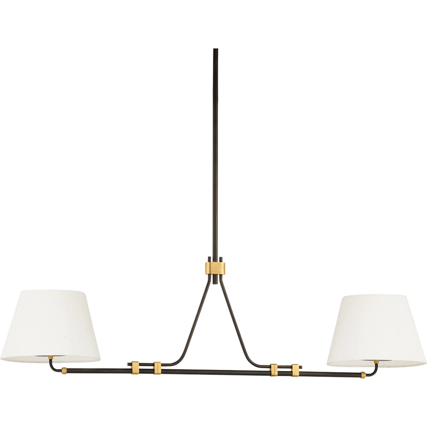 001 SI-2472409 | Primary Silo | Crown Heights Linear by Hudson Valley in aged brass, distressed bronze. Made from unique in a transitional style.