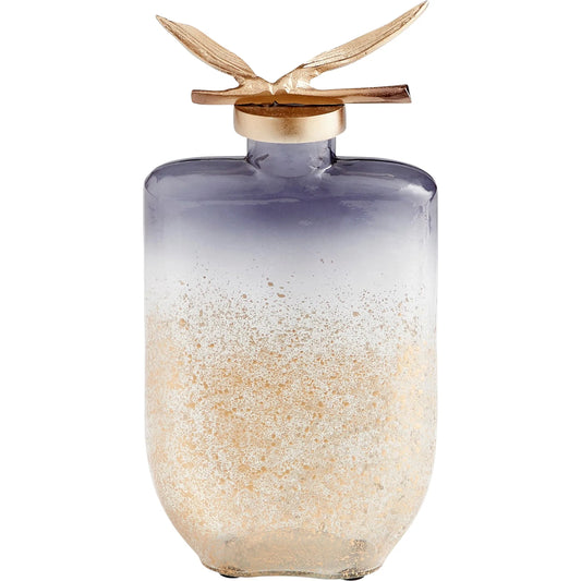 001 SR-778424 | Primary Silo | Midnight Mystic Container by Cyan Design in gold dust. Made from aluminum, glass in a eclectic & global style.