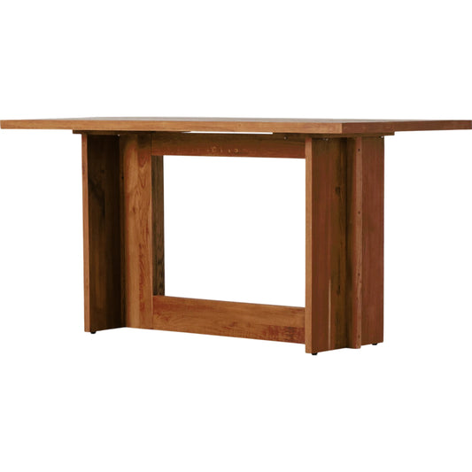 001 SI-1902540 | Primary Silo | Erie Bar Table by Four Hands in dark smoked oak. Made from solid oak in a rustic style.