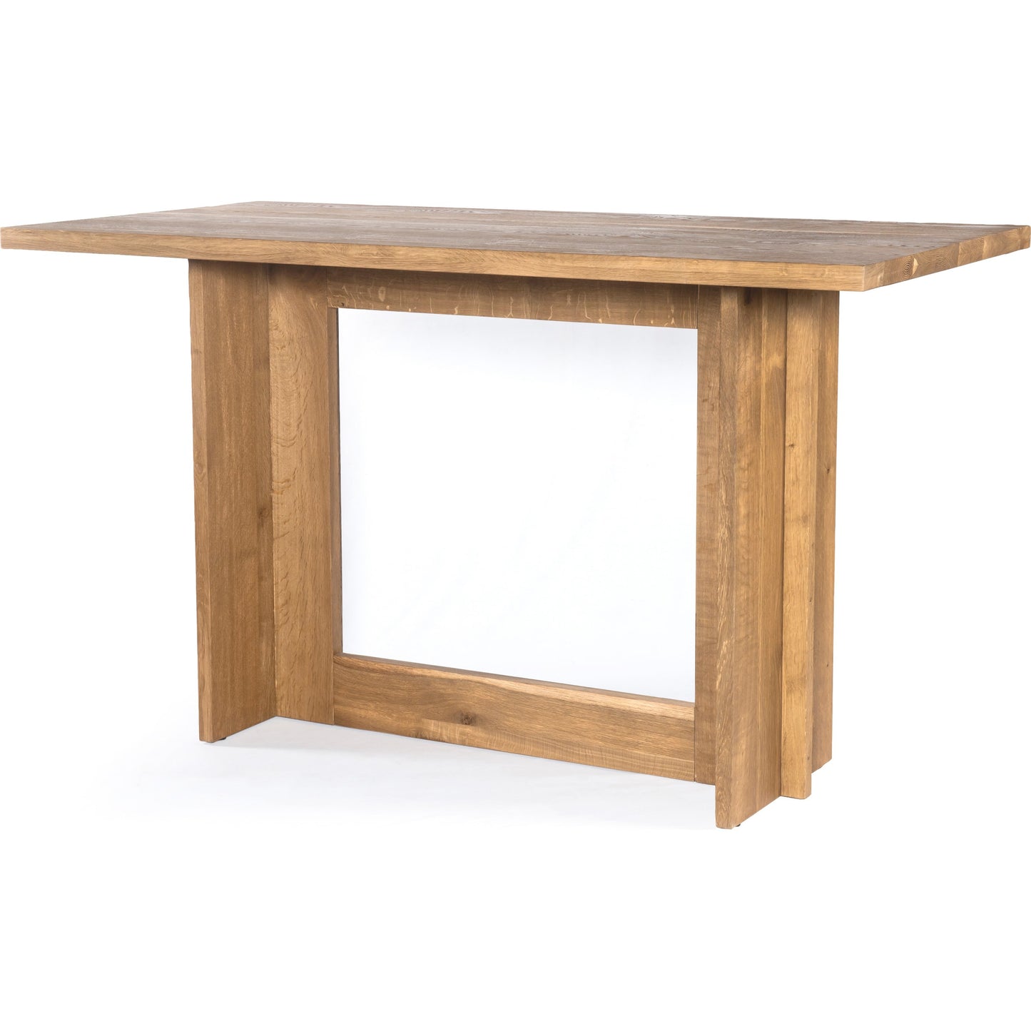 002 SI-1902540 | Additional Silo | Erie Bar Table by Four Hands in dark smoked oak. Made from solid oak in a rustic style.