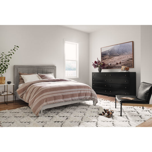 Olivia Nightstand by Four Hands in antique brass, polished white marble. Made from iron, solid marble in a modern style.