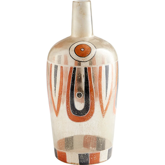 001 SR-778324 | Primary Silo | Arroyo Bottle Vase by Cyan Design in brown - bronze - rust. Made from glass in a eclectic & global style.