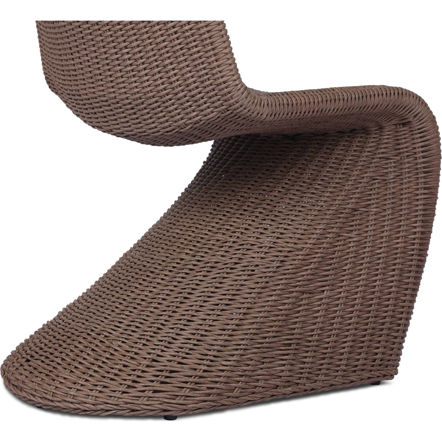 040 SI-2327589 | Closeup | Portia Outdoor Dining Chair by Four Hands. Made from 100% polyethylene, iron in a modern style.