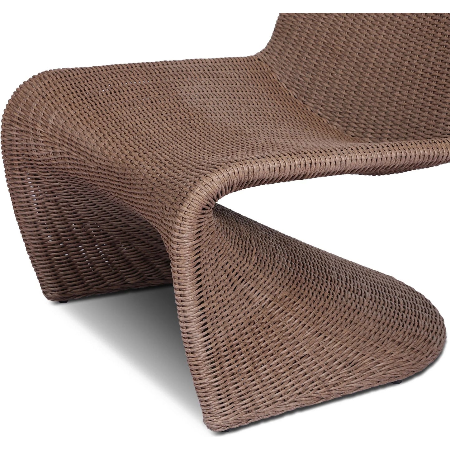 037 SI-2327590 | Closeup | Portia Outdoor Occasional Chair by Four Hands. Made from 100% polyethylene, iron in a coastal style.