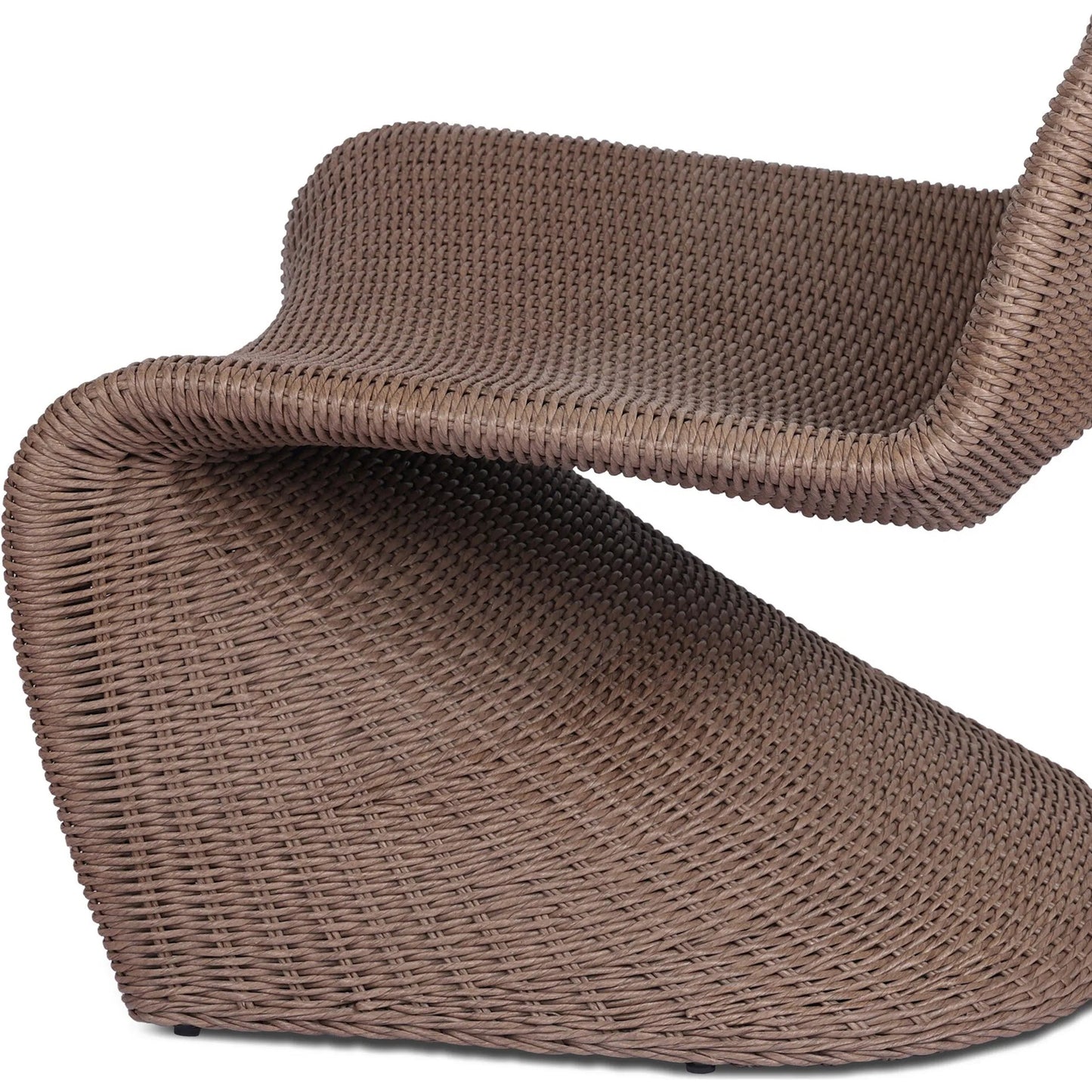 038 SI-2327590 | Closeup | Portia Outdoor Occasional Chair by Four Hands. Made from 100% polyethylene, iron in a coastal style.