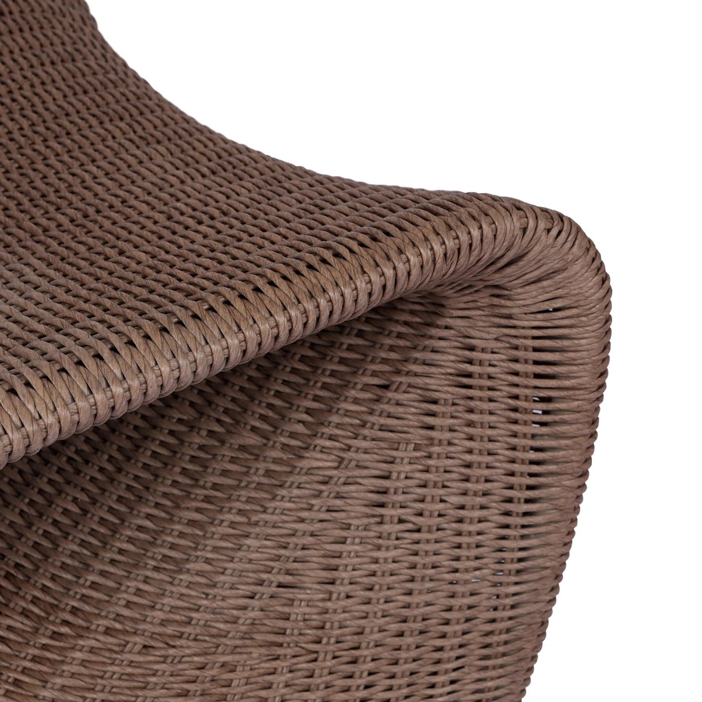 041 SI-2327590 | Closeup | Portia Outdoor Occasional Chair by Four Hands. Made from 100% polyethylene, iron in a coastal style.
