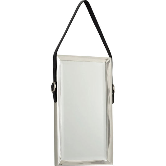 Long Venster Mirror by Cyan Design. Made from iron, mirrored glass, leather in a modern style.