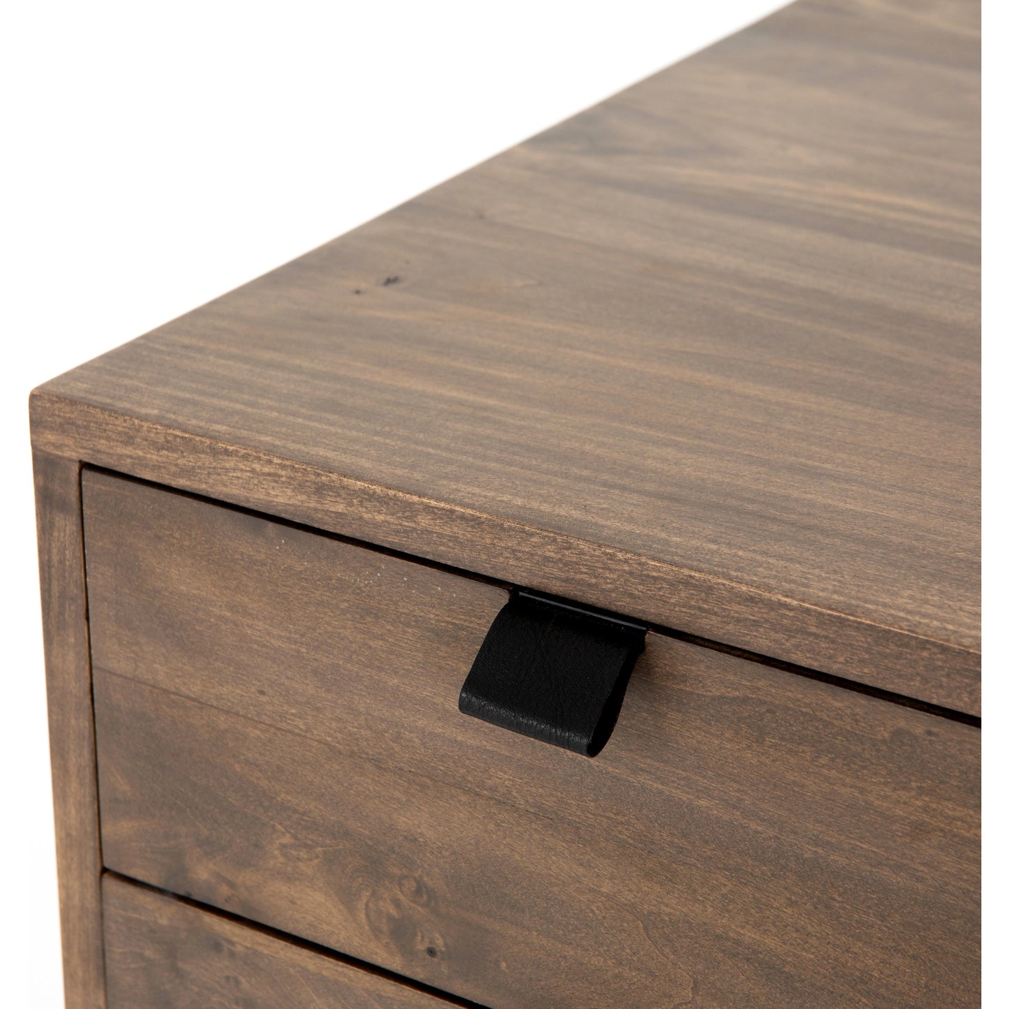 037 SI-1980762 | Additional Silo | Trey Modular Filing Cabinet by Four Hands. Made from solid poplar, top grain leather, iron in a modern style.