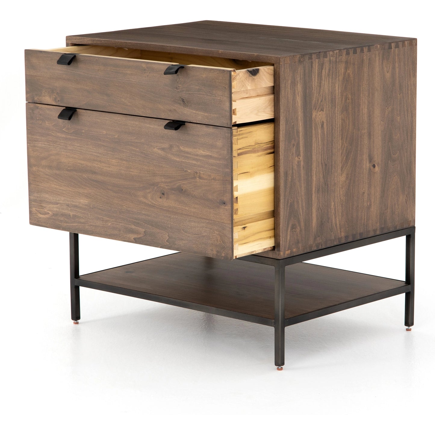 032 SI-1980762 | Additional Silo | Trey Modular Filing Cabinet by Four Hands. Made from solid poplar, top grain leather, iron in a modern style.