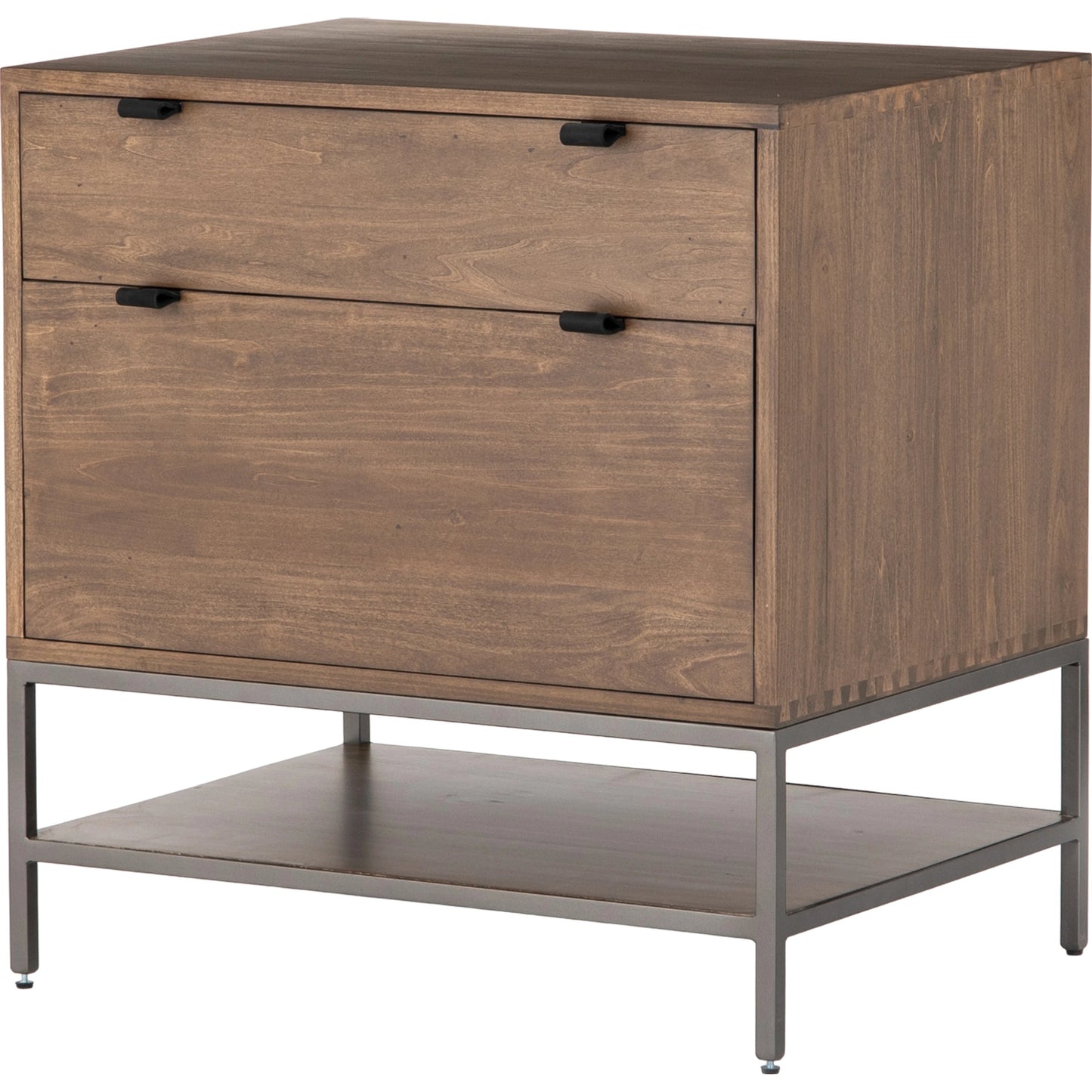 028 SI-1980762 | Additional Silo | Trey Modular Filing Cabinet by Four Hands. Made from solid poplar, top grain leather, iron in a modern style.