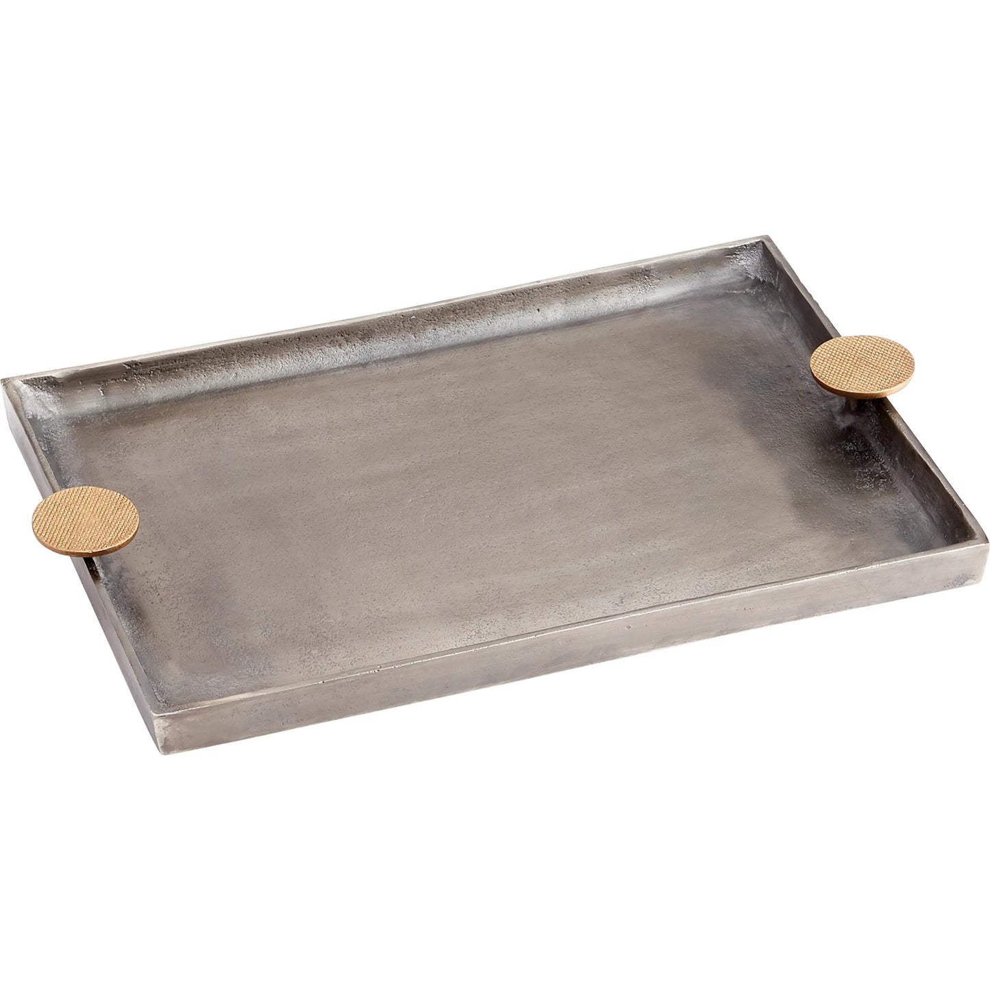 002 SR-778440 | Primary Silo | Obscura Tray by Cyan Design in silver, gold. Made from aluminum in a modern style.