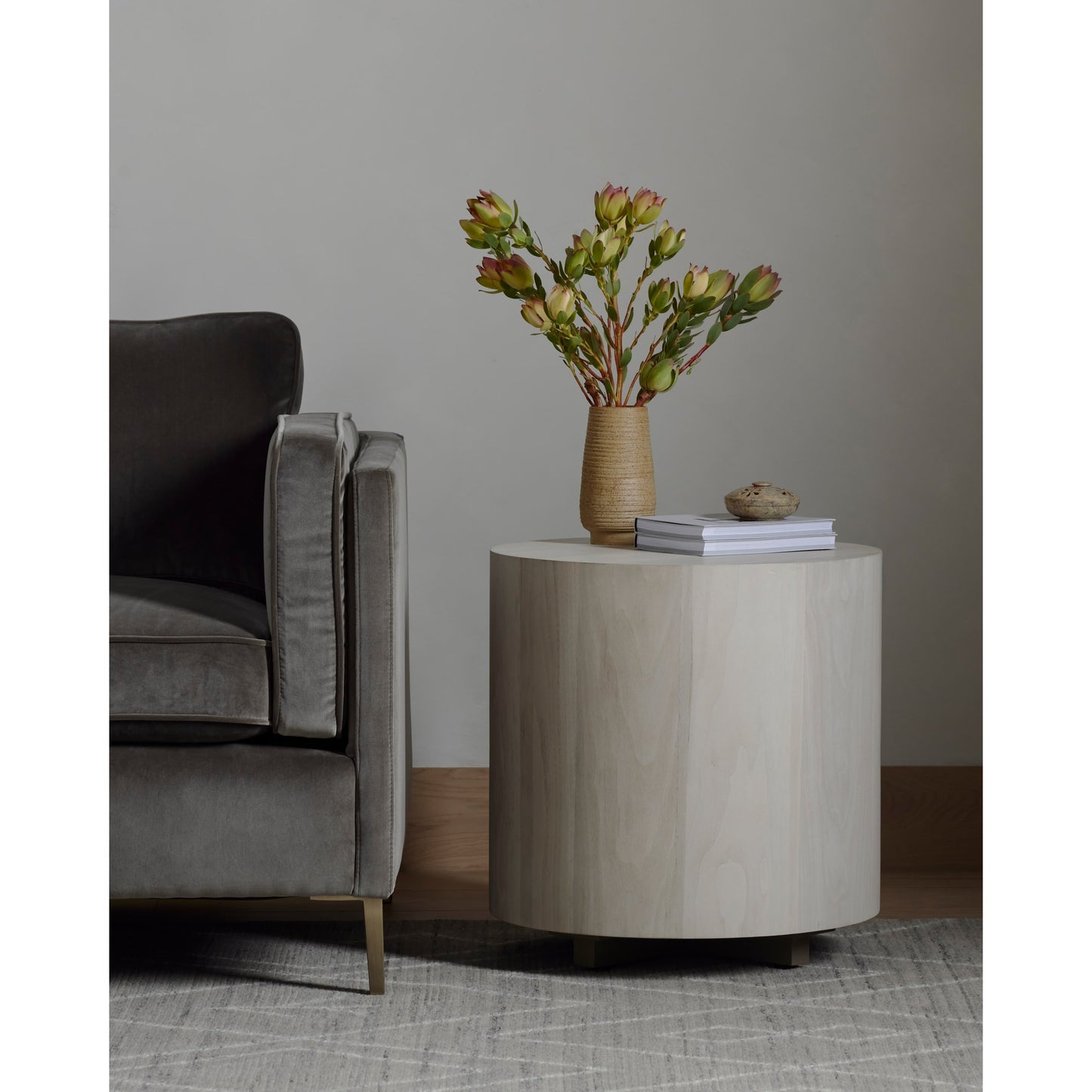 026 SI-1715630 | Lifestyle | Hudson Round End Table by Four Hands. Made from unique in a modern style.